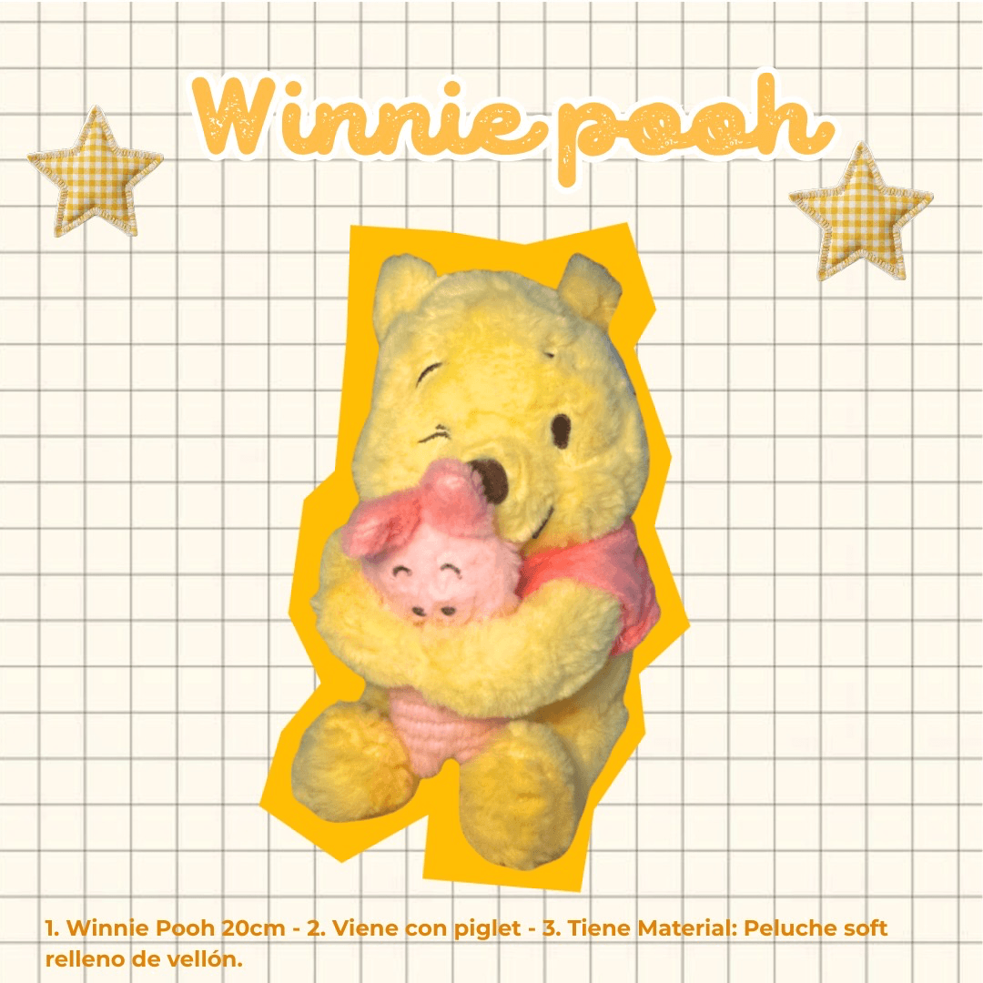 Peluche Winnie Pooh con Piglet